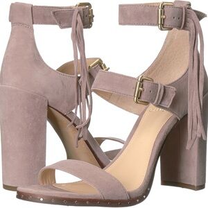 Vince Camuto ~ Elegant Suede Block Heel Sandals